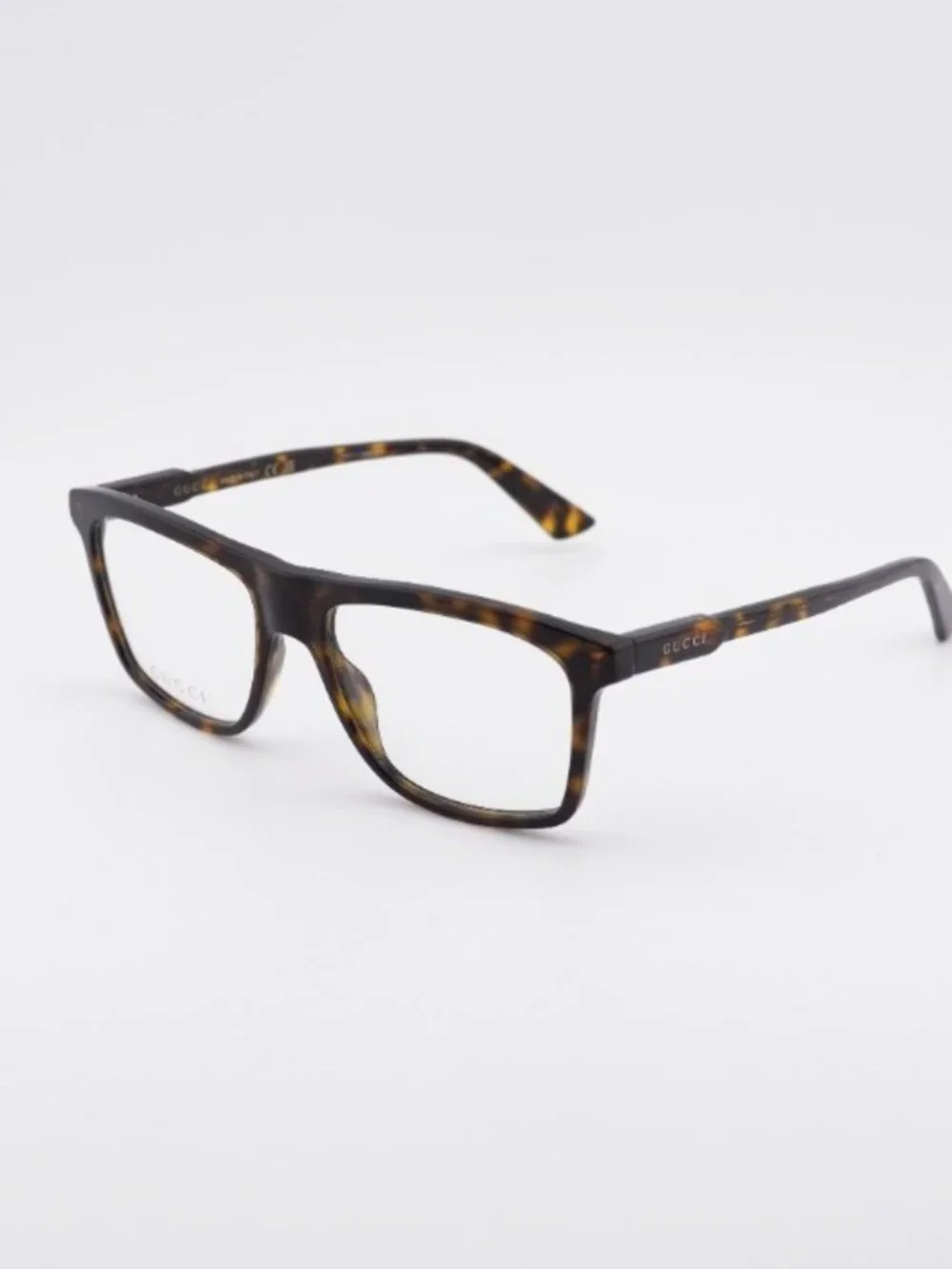 Gucci GG1820O 002 Eyeglasses Havana 55mm Square Frame
